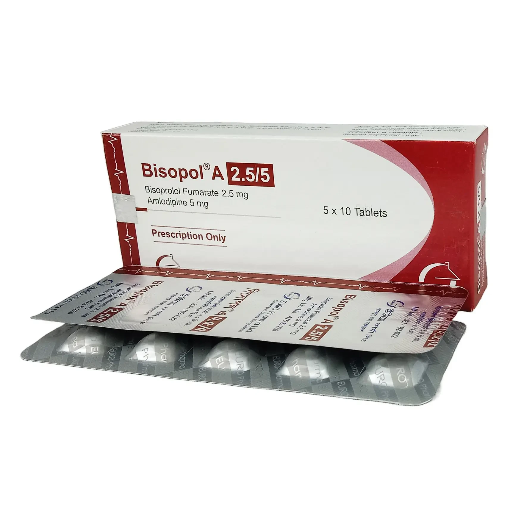 Pack Image: Bisopol-A 2.5 mg Tablet (5 x 10)