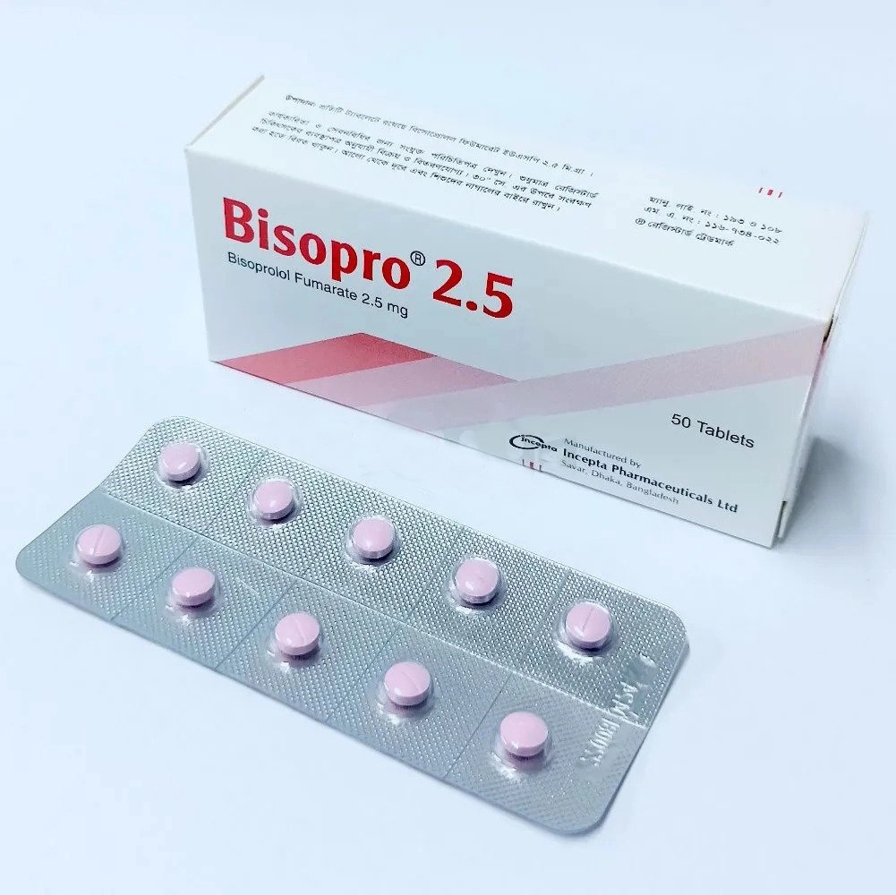 Pack Image: Bisopro 2.5 mg Tablet (5 x 10)