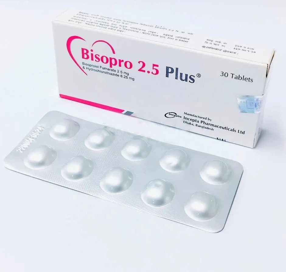 Pack Image: Bisopro Plus 2.5 mg Tablet (3 x 10)