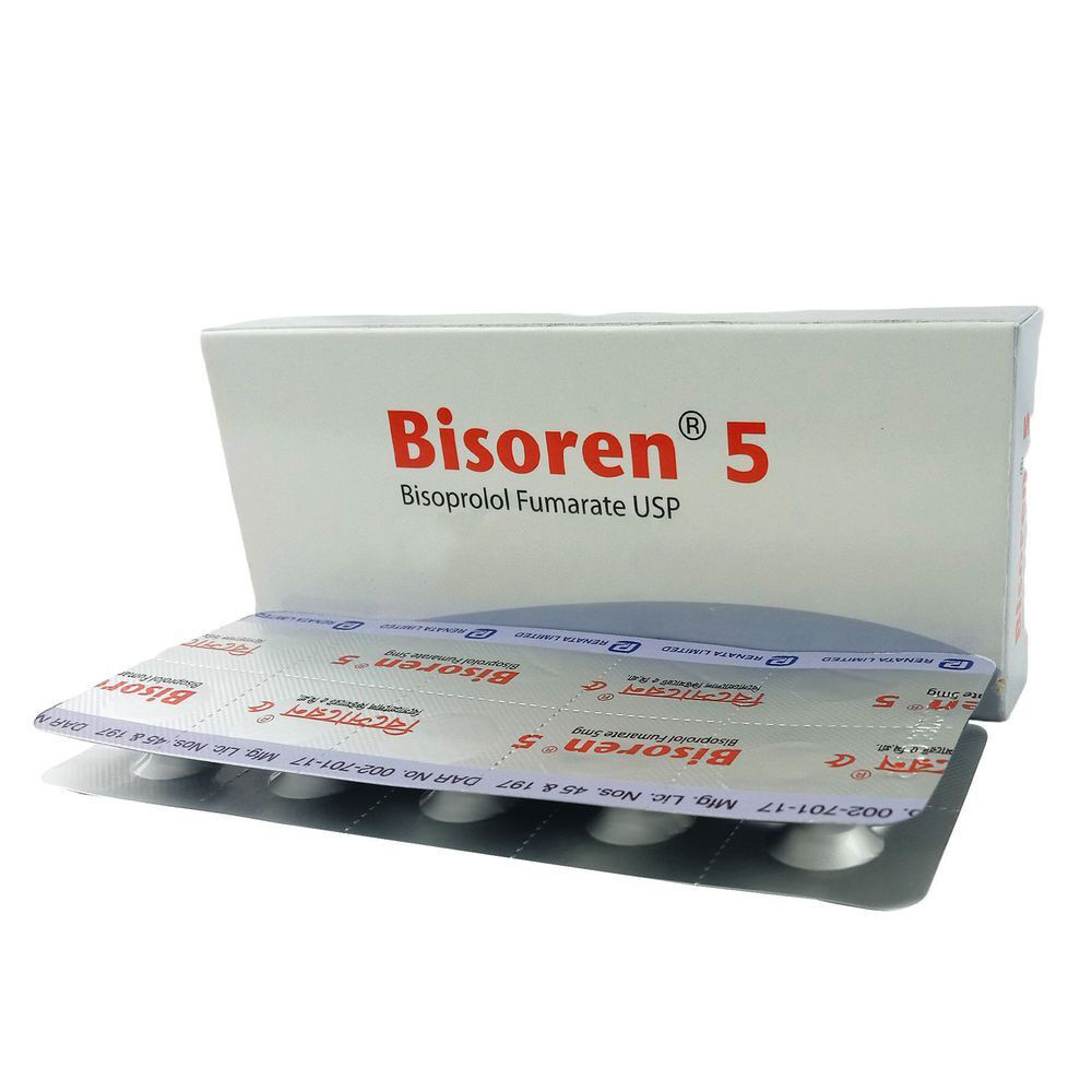 Pack Image: Bisoren 5 mg Tablet (3 x 10)