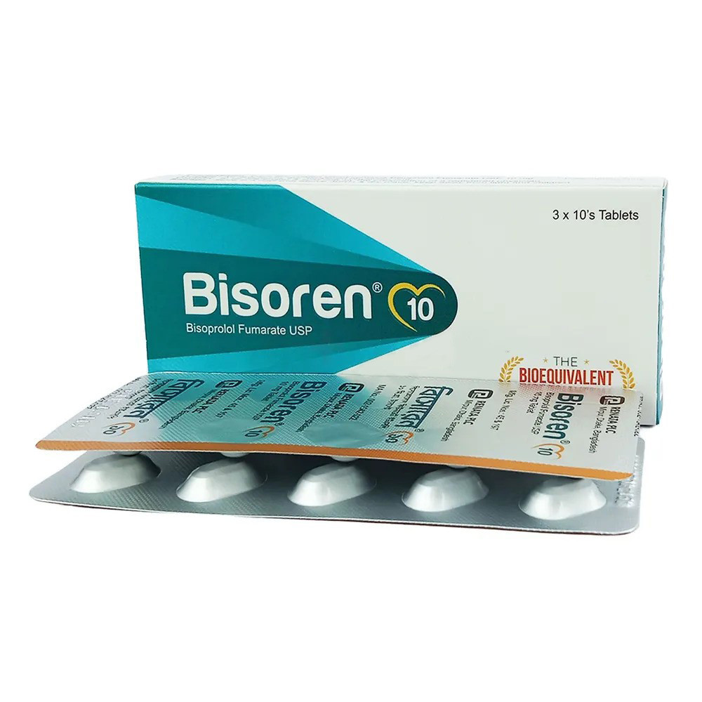Pack Image: Bisoren 10 mg Tablet (3 x 10)