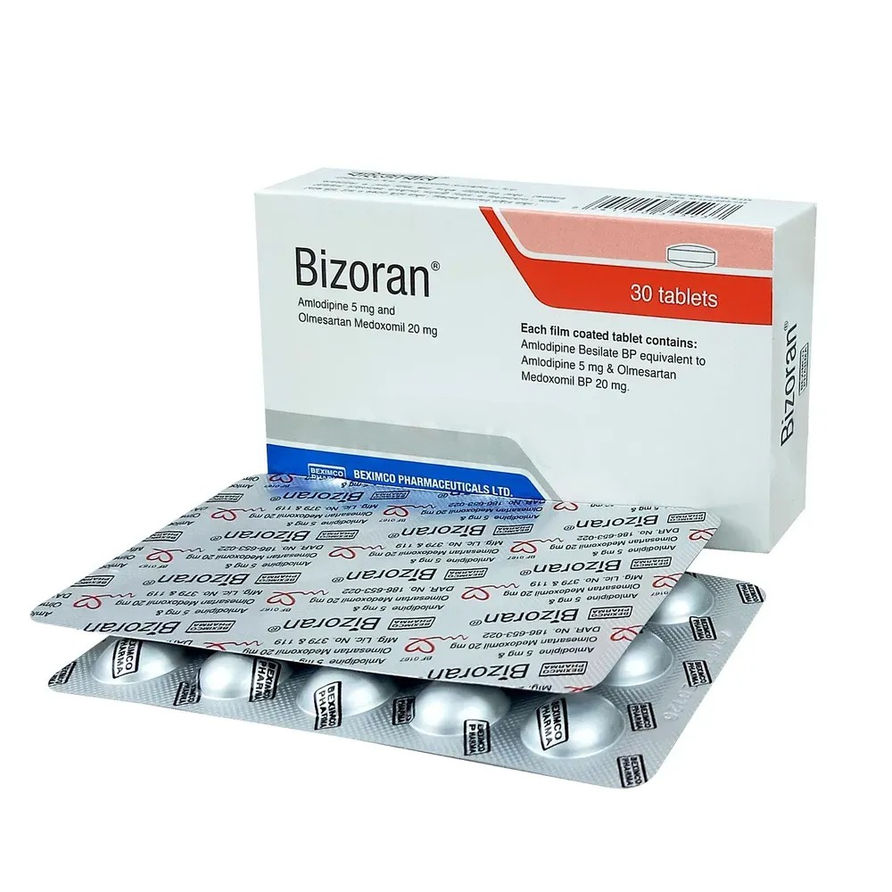 Pack Image: Bizoran 5 mg Tablet (2 x 15)