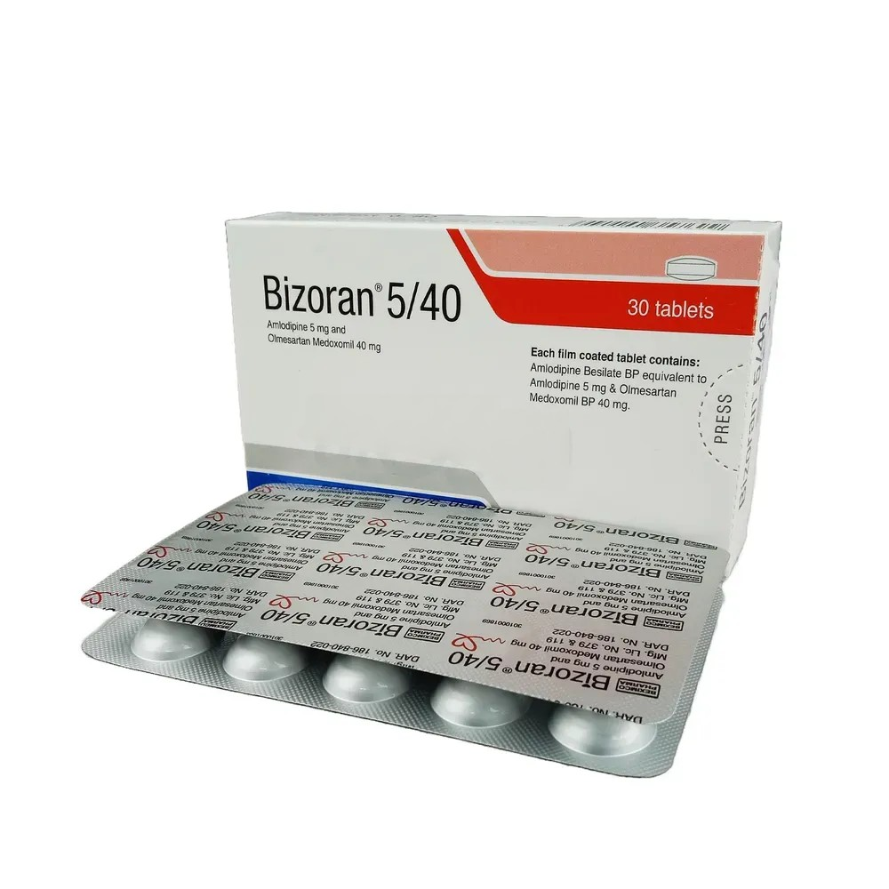 Pack Image: Bizoran 5 mg Tablet (2 x 15)
