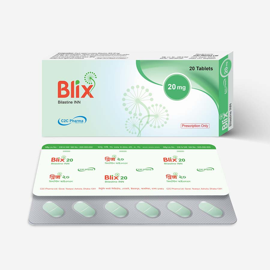 Pack Image: Blix 20 mg Tablet (2 x 10)