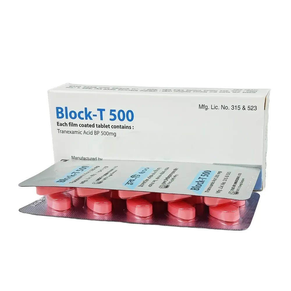 Pack Image: Block-T 500 mg Tablet (2 x 10)