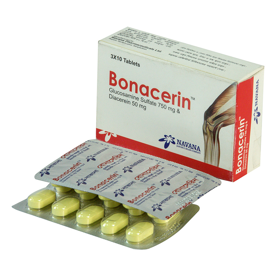 Pack Image: Bonacerin 750 mg Tablet (3 x 10)