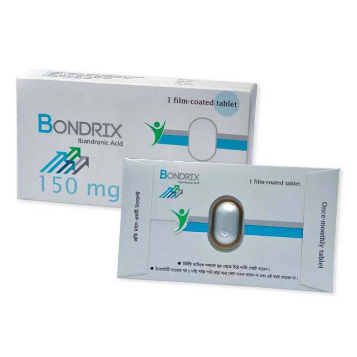 Pack Image: Bondrix 150 mg Tablet (1 tablet kit)