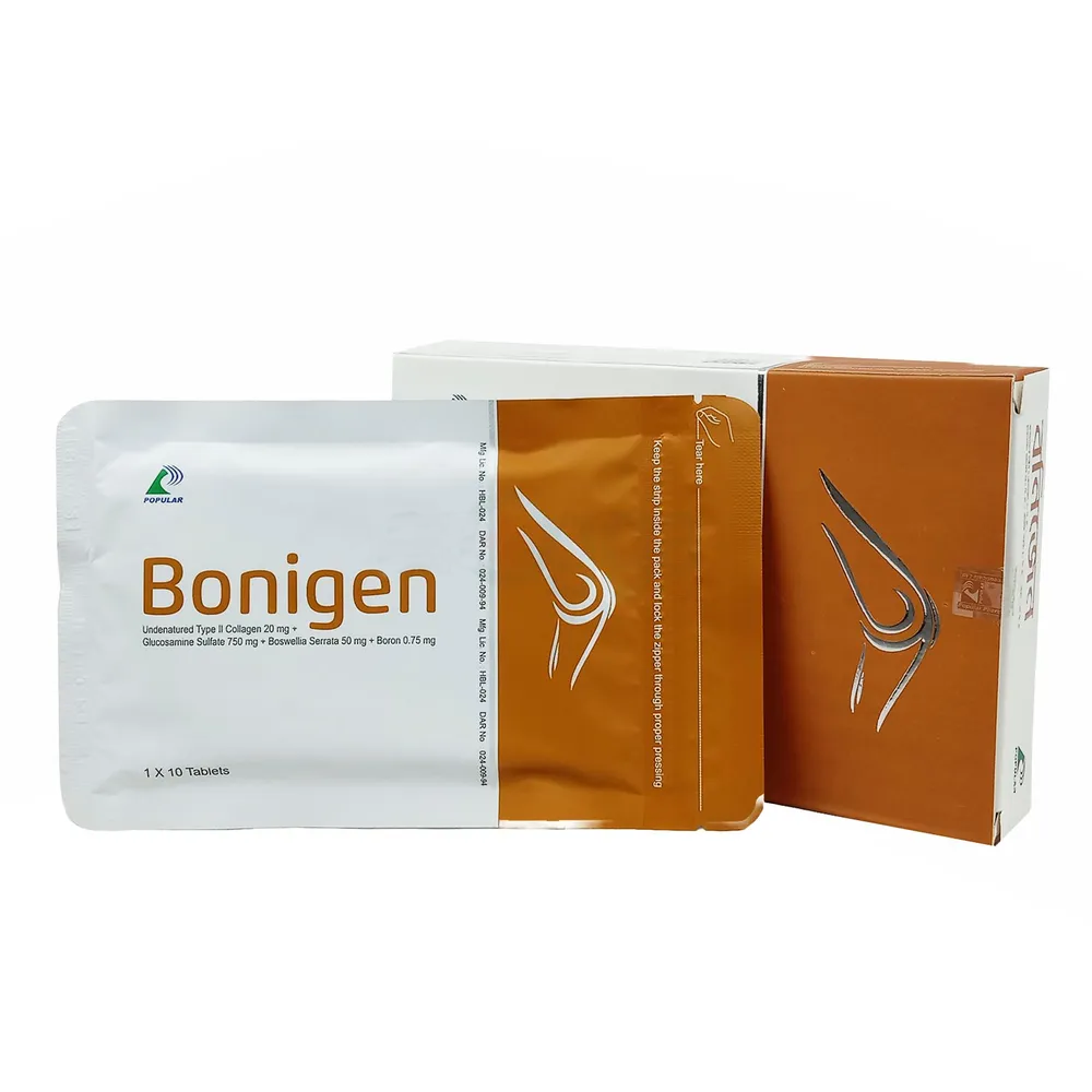 Pack Image: Bonigen 20 mg Tablet (3 x 10)