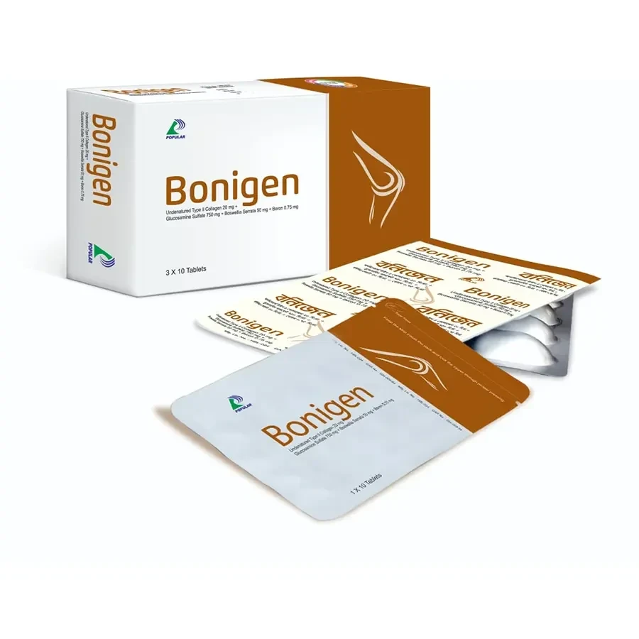 Pack Image: Bonigen 20 mg Tablet (3 x 10)