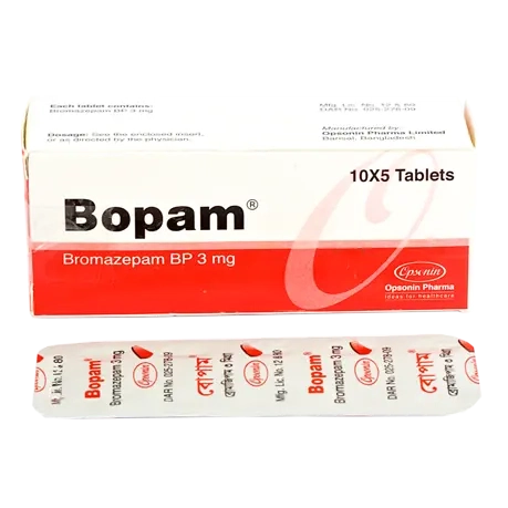 Pack Image: Bopam 3 mg Tablet (5 x 10)