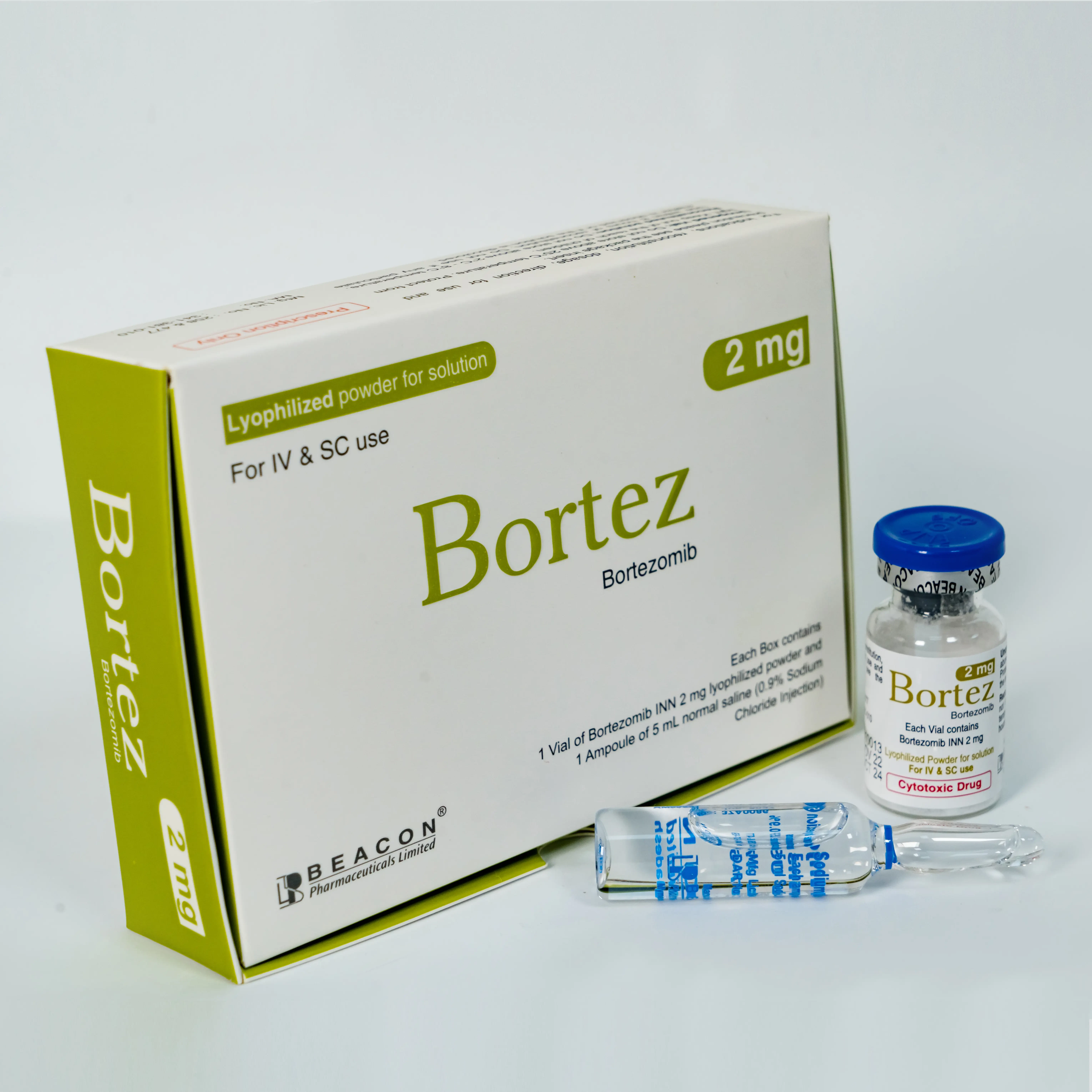 Pack Image: Bortez 2 mg Injection (2 mg vial)