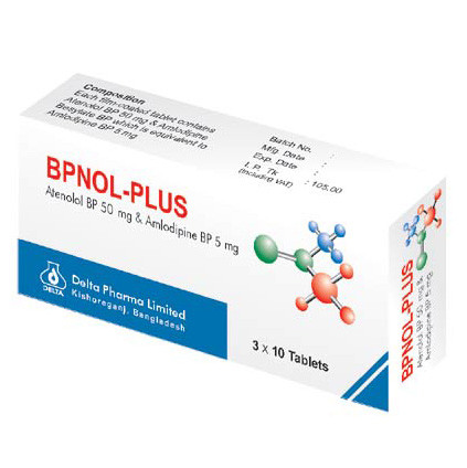 Pack Image: Bpnol Plus 5 mg Tablet (3 x 10)
