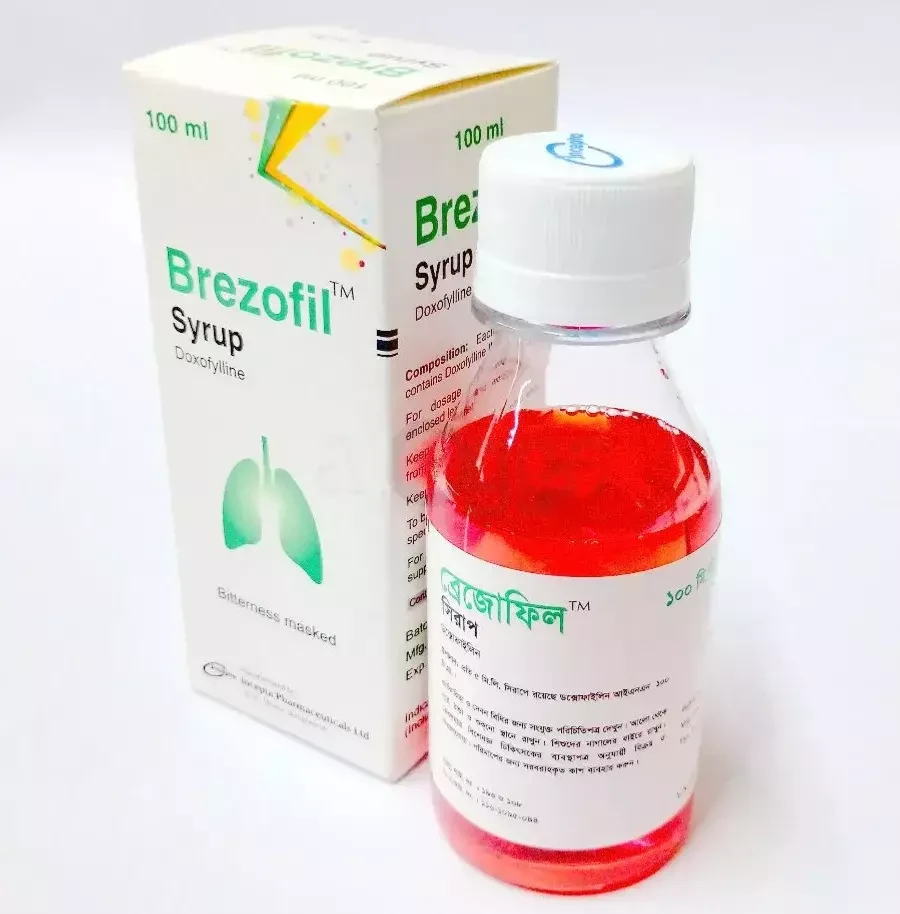 Pack Image: Brezofil 100 mg Syrup (100 ml bottle)