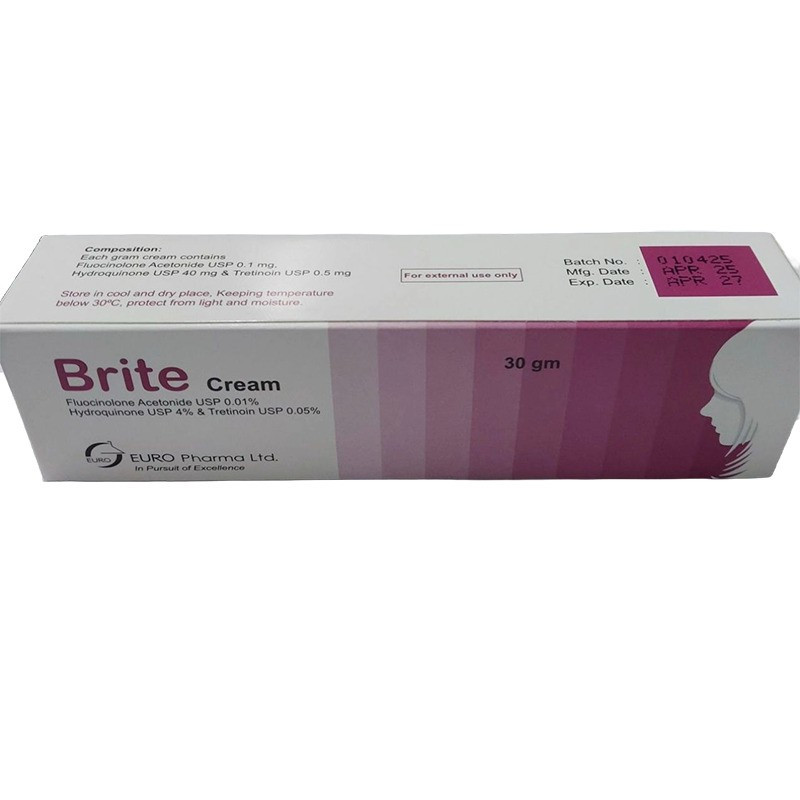 Pack Image: Brite 0.01% 4% Cream (30 gm tube)