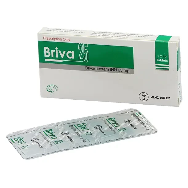 Pack Image: Briva 25 mg Tablet (1 x 10)