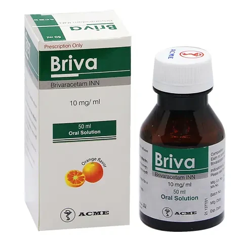 Pack Image: Briva 50 mg Oral Solution (50 ml bottle)