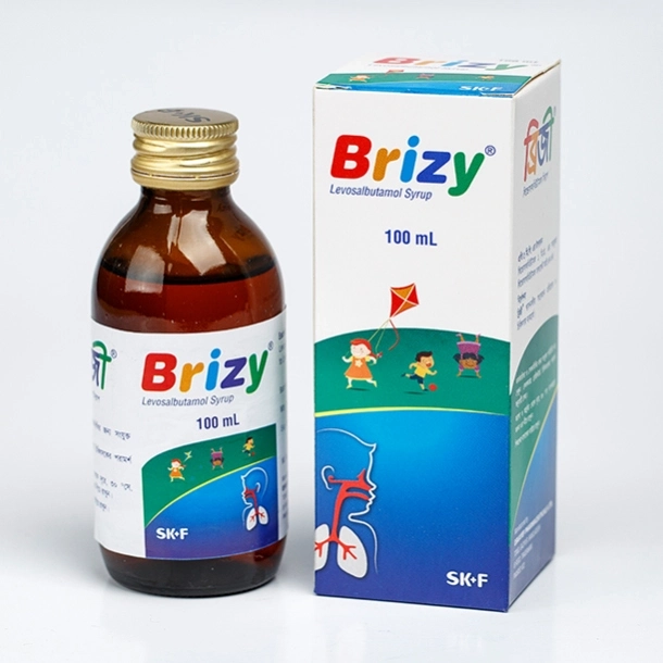 Pack Image: Brizy 1 mg Syrup (100 ml bottle)