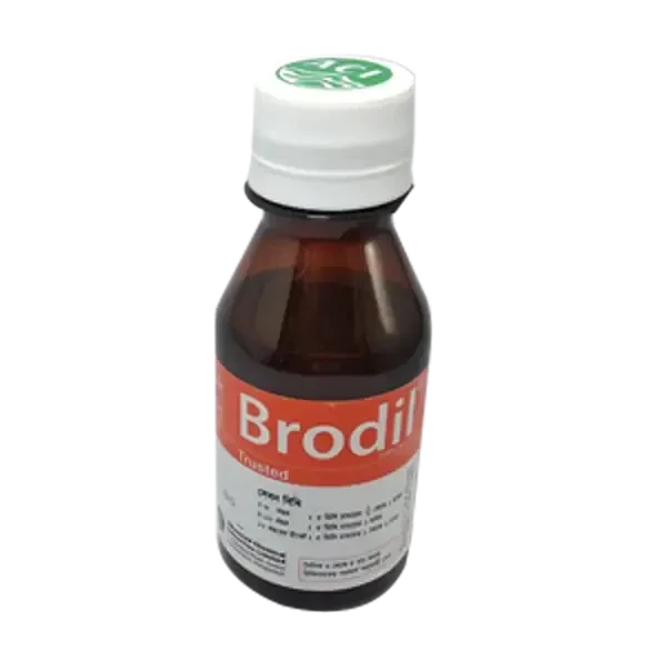 Pack Image: Brodil 2 mg Syrup (100 ml bottle)