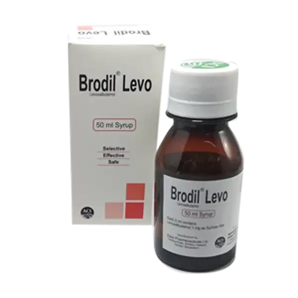 Pack Image: Brodil 2 mg Syrup (60 ml bottle)