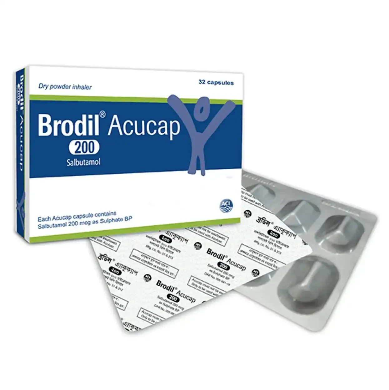 Pack Image: Brodil 200 mcg Inhalation Capsule (5 x 10)