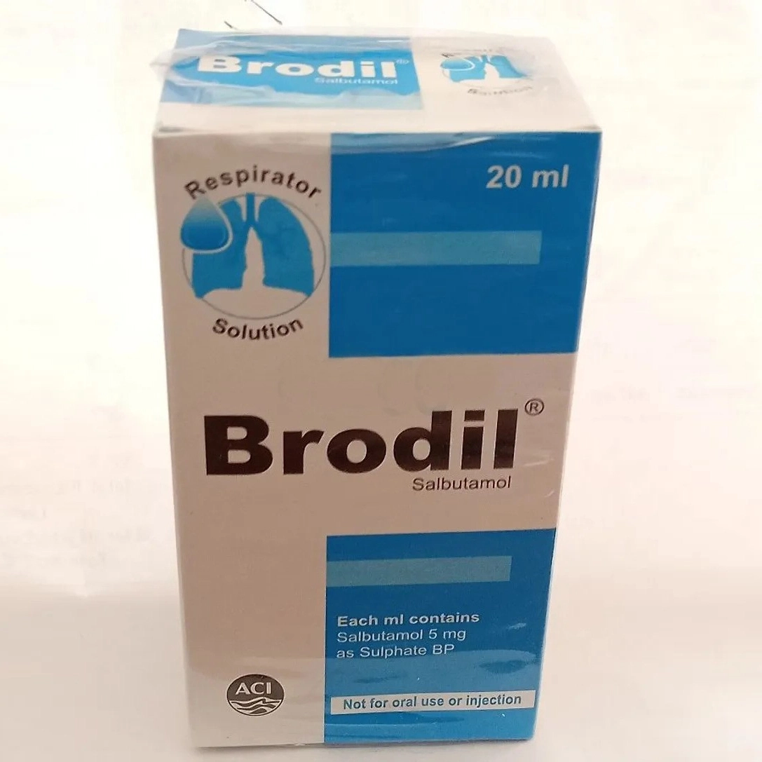 Pack Image: Brodil 5 mg Respirator Solution (20 ml pack)