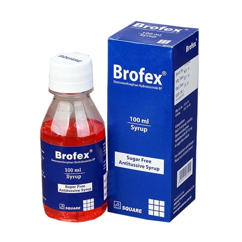 Pack Image: Brofex 10 mg Syrup (100 ml bottle)