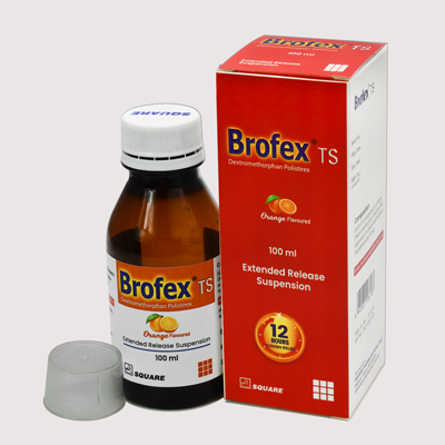 Pack Image: Brofex TS 30 mg Extend Release Suspension (100 ml bottle)