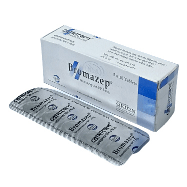 Pack Image: Bromazep 3 mg Tablet (5 x 10)