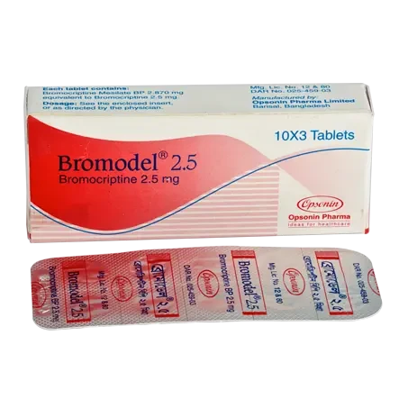 Pack Image: Bromodel 2.5 mg Tablet (3 x 10)