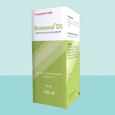 Pack Image: Bromoxol DS 8 mg Syrup (100 ml bottle)