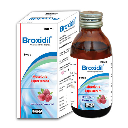 Pack Image: Broxidil 15 mg Syrup (100 ml bottle)