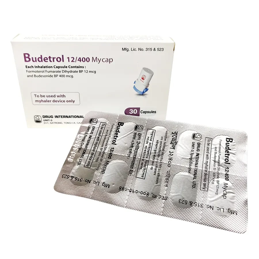Pack Image: Budetrol 400 mcg Inhalation Capsule (3 x 10)
