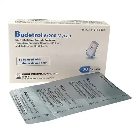 Pack Image: Budetrol 200 mcg Inhalation Capsule (3 x 10)