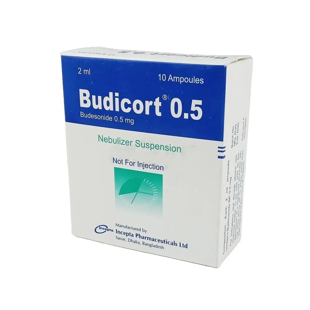 Pack Image: Budicort 0.5 mg Suspension (2 ml ampoule)