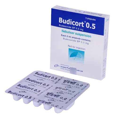 Pack Image: Budicort 0.5 mg Suspension (2 ml ampoule)