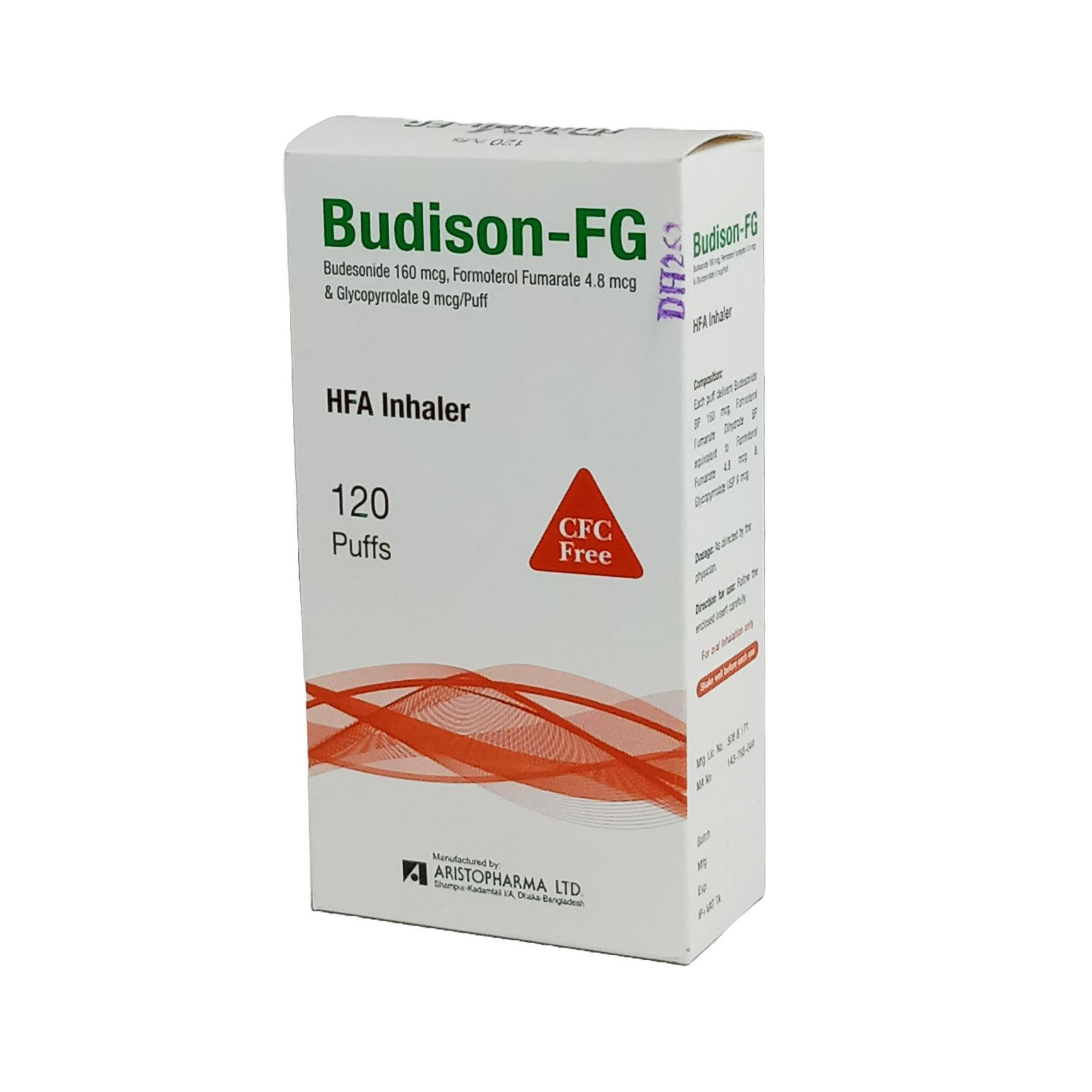 Pack Image: Budison-FG (5.5 mcg Inhaler (120 metered sprays)