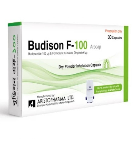 Pack Image: Budison F 100 mcg Inhalation Capsule (3 x 10)