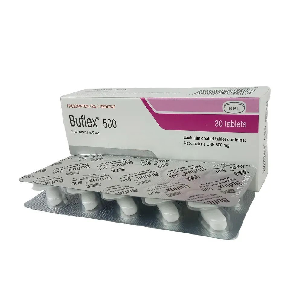 Pack Image: Buflex 500 mg Tablet (3 x 10)