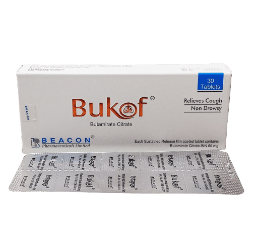 Pack Image: Bukof 50 mg Tablet (3 x 10)