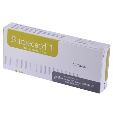 Pack Image: Bumecard 1 mg Tablet (3 x 10)