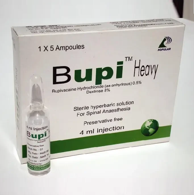 Pack Image: Bupi Heavy 0.5% 8% Injection (4 ml ampoule)