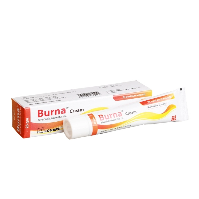 Pack Image: Burna 1% Cream (25 gm tube)