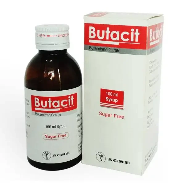 Pack Image: Butacit 7.5 mg Syrup (100 ml bottle)