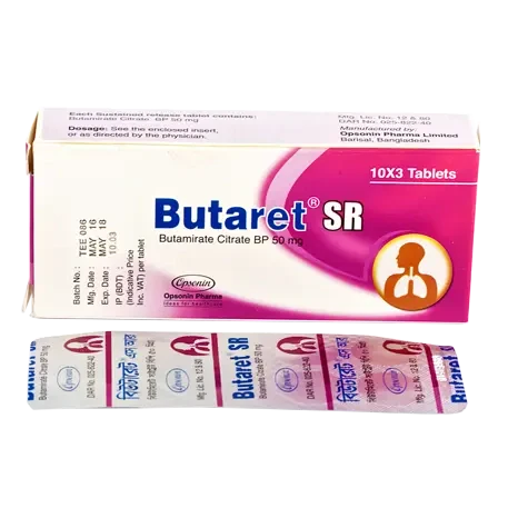 Pack Image: Butaret SR 50 mg Tablet (2 x 21)