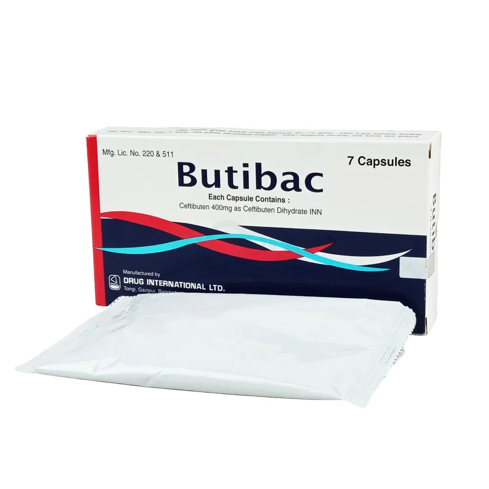 Pack Image: Butibac 400 mg Capsule (1 x 7)