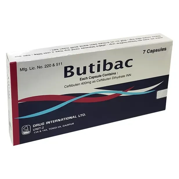 Pack Image: Butibac 400 mg Capsule (1 x 7)
