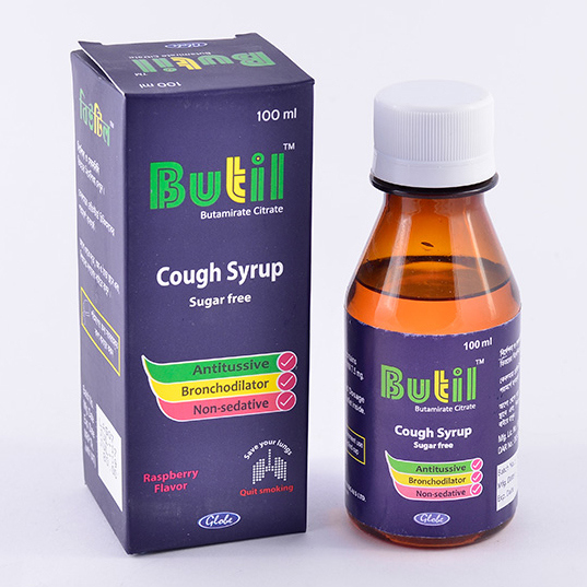 Pack Image: Butil 7.5 mg Syrup (100 ml bottle)