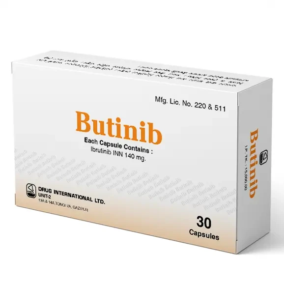 Pack Image: Butinib 140 mg Capsule (3 x 10)