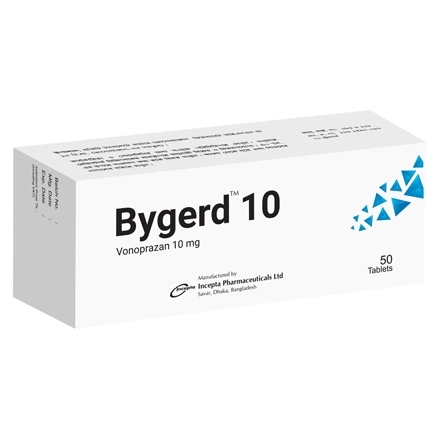 Pack Image: Bygerd 10 mg Tablet (5 x 10)