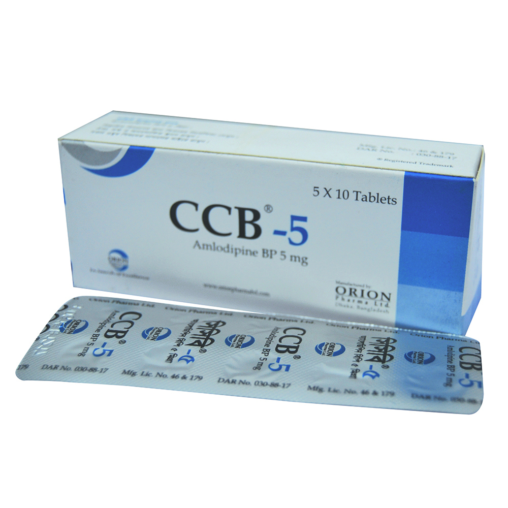 Pack Image: CCB 5 mg Tablet (5 x 10)